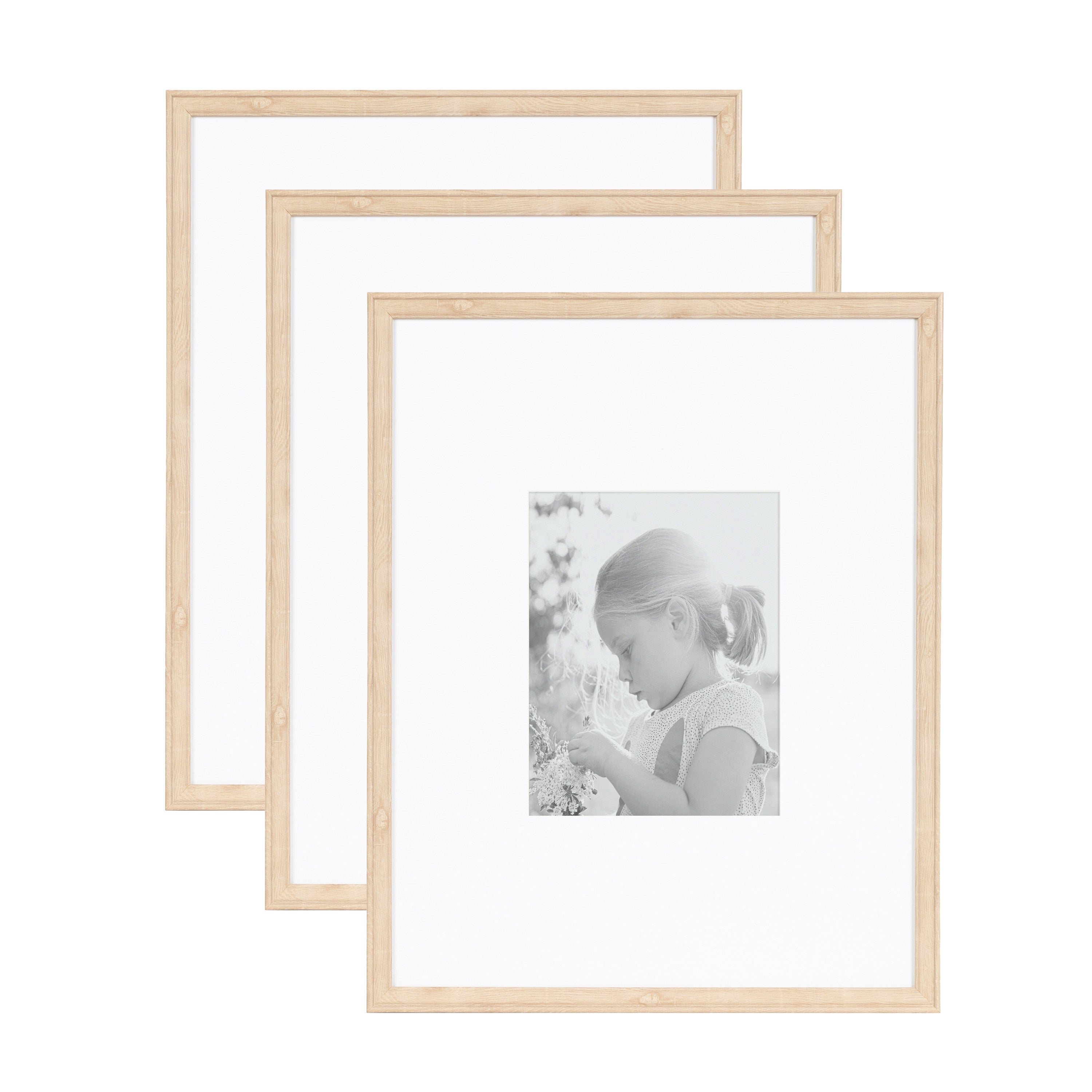 Wall Frame Natural 16x20 matted to 8x10 1