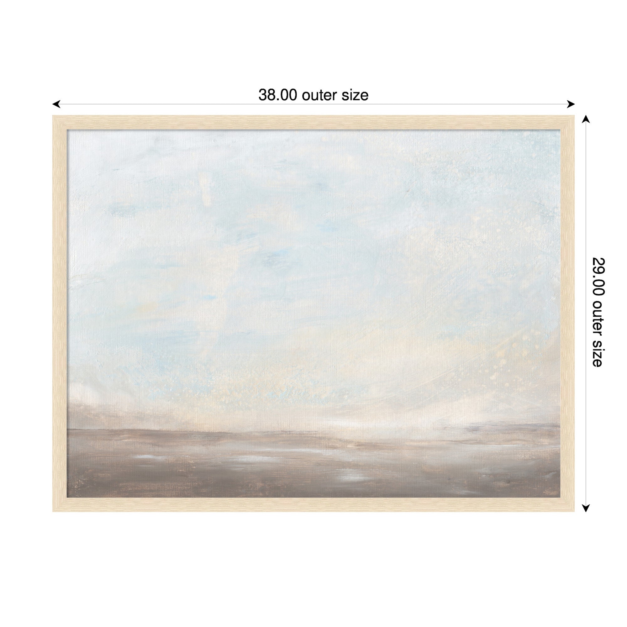 Mounted Canvas 38x29 Woodgrain Stripe Blonde 2