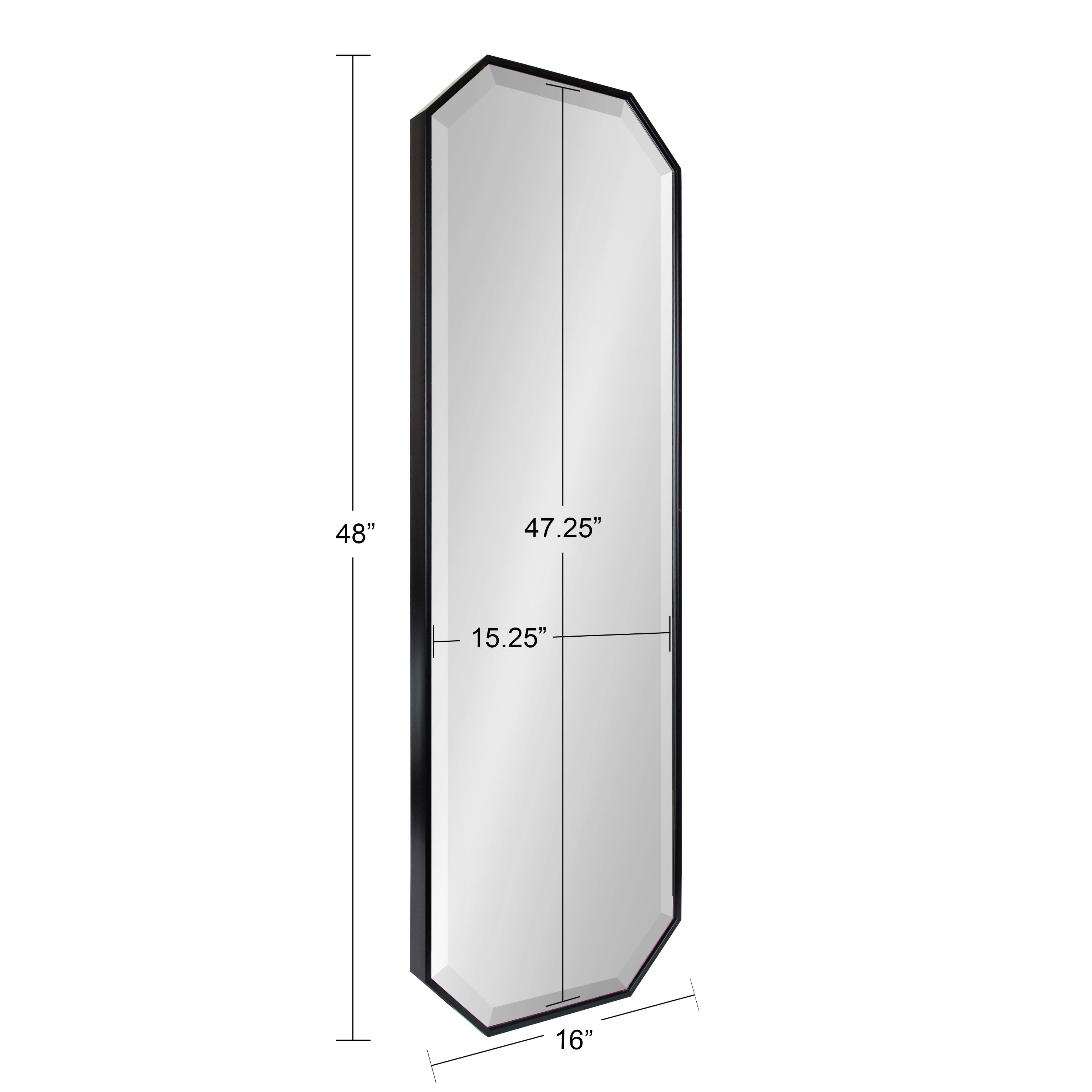 Full Length Mirror Black 16x48 2