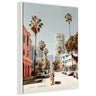 Sylvie California Tiger Roaming through Palm Springs Framed Canvas by Michael Schauer