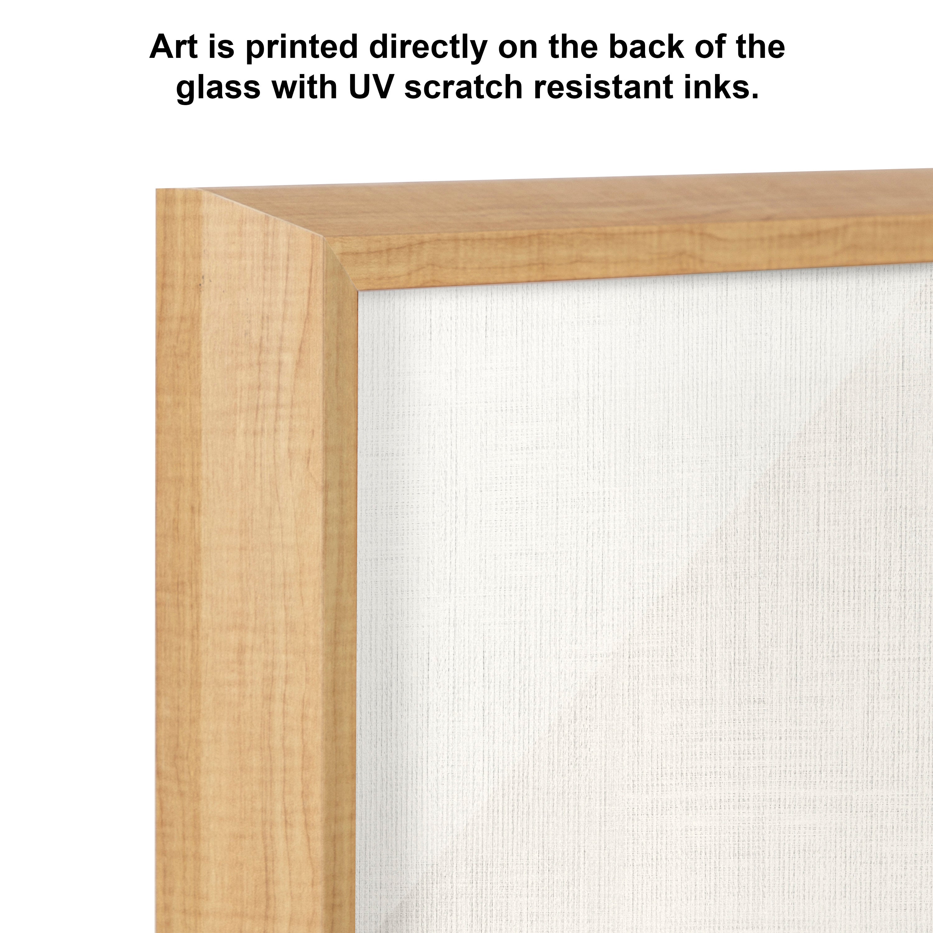 Blake Sloth Framed Printed Glass by Simon Te of Tai Prints