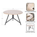 Coffee Table Whitewash Black 28x28x18 2