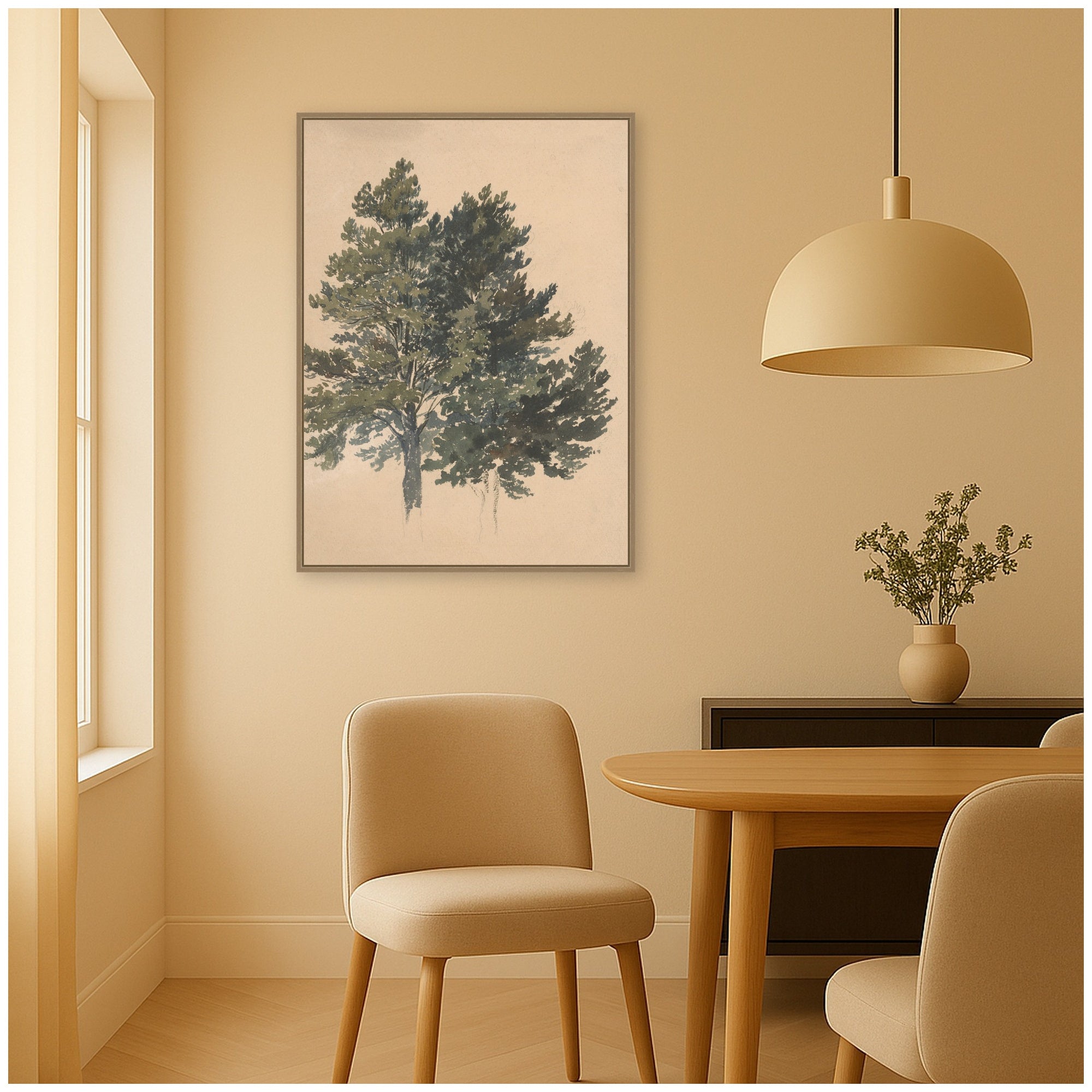 Framed Canvas 28x38 Sylvie Dark Gold 7