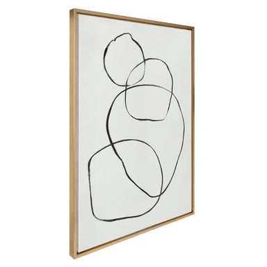 Framed Canvas Sylvie Bright Gold 28x38 2