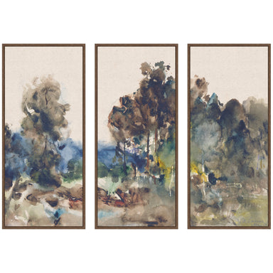 Art Set 3 Piece Set 18x40 Sylvie Walnut 1