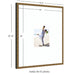 Wall Frame Belvedere Bronze 22x26 matted to 8x10 2