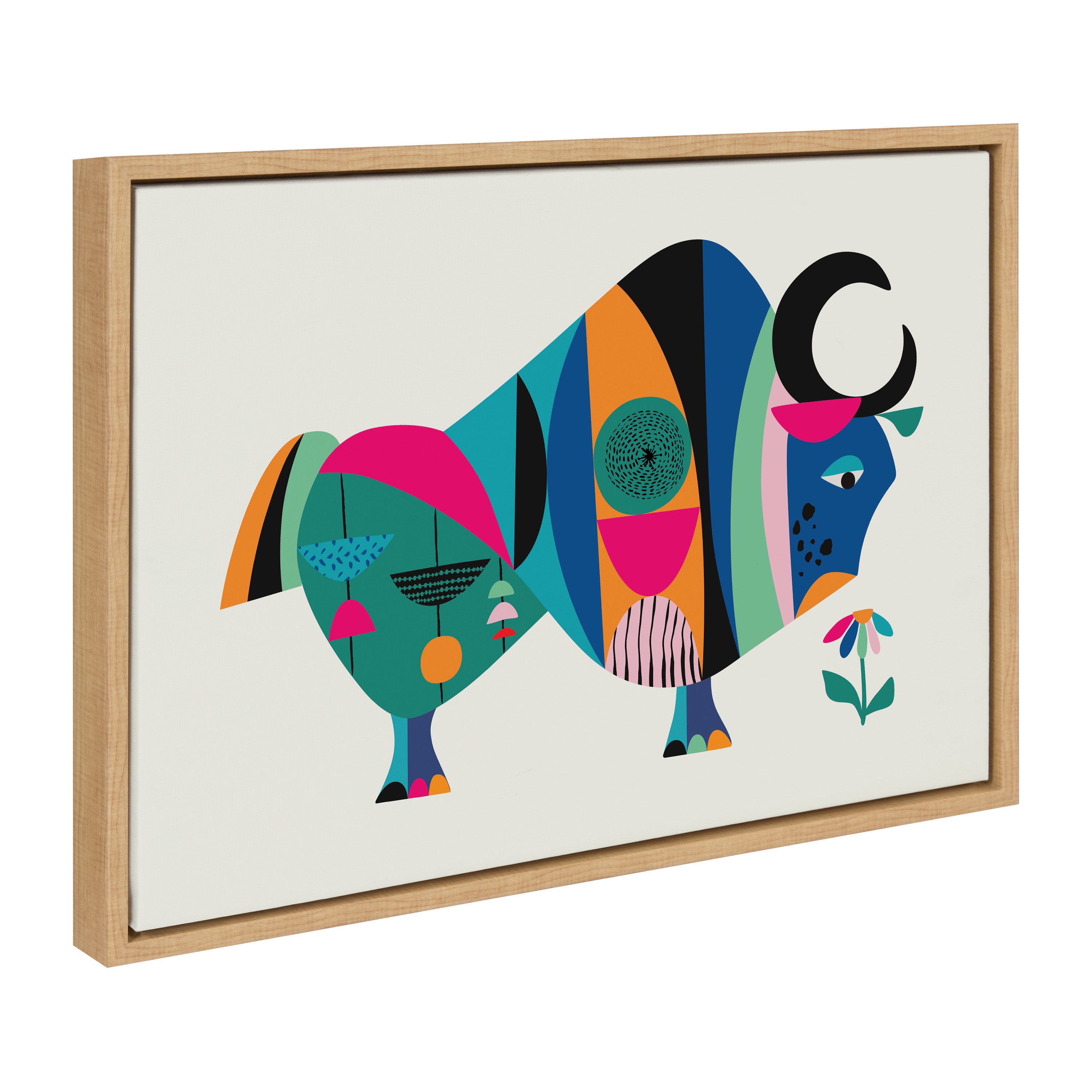 Sylvie MCM Ox Framed Canvas by Rachel Lee