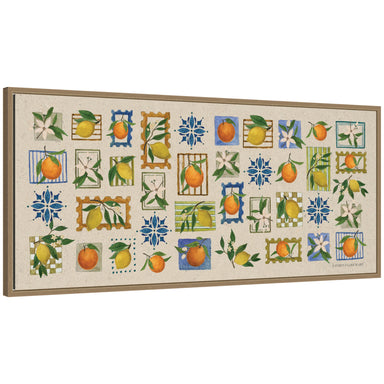 Framed Canvas Sylvie Dark Gold 40x18 1