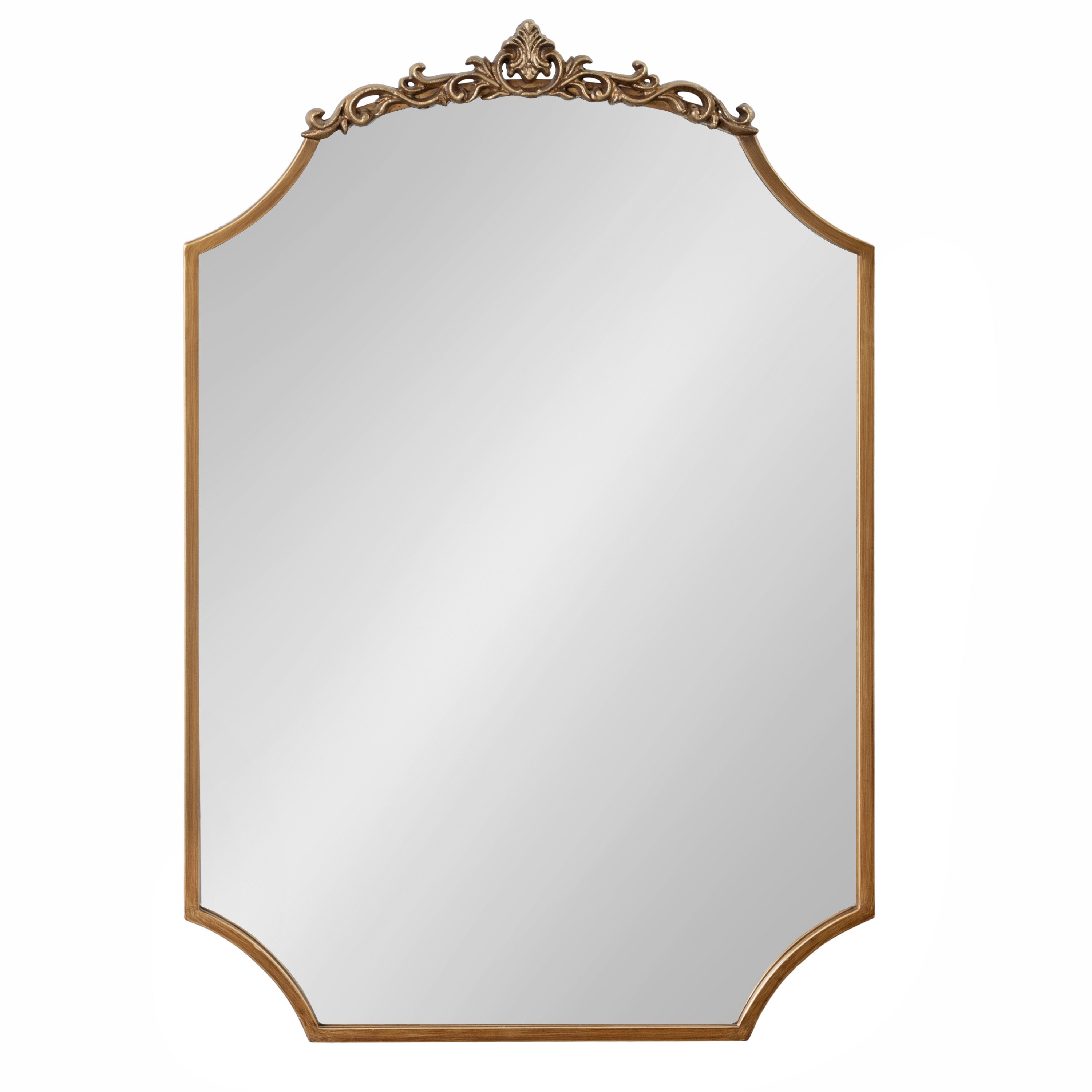 Scallop Mirror Gold 24x36 5
