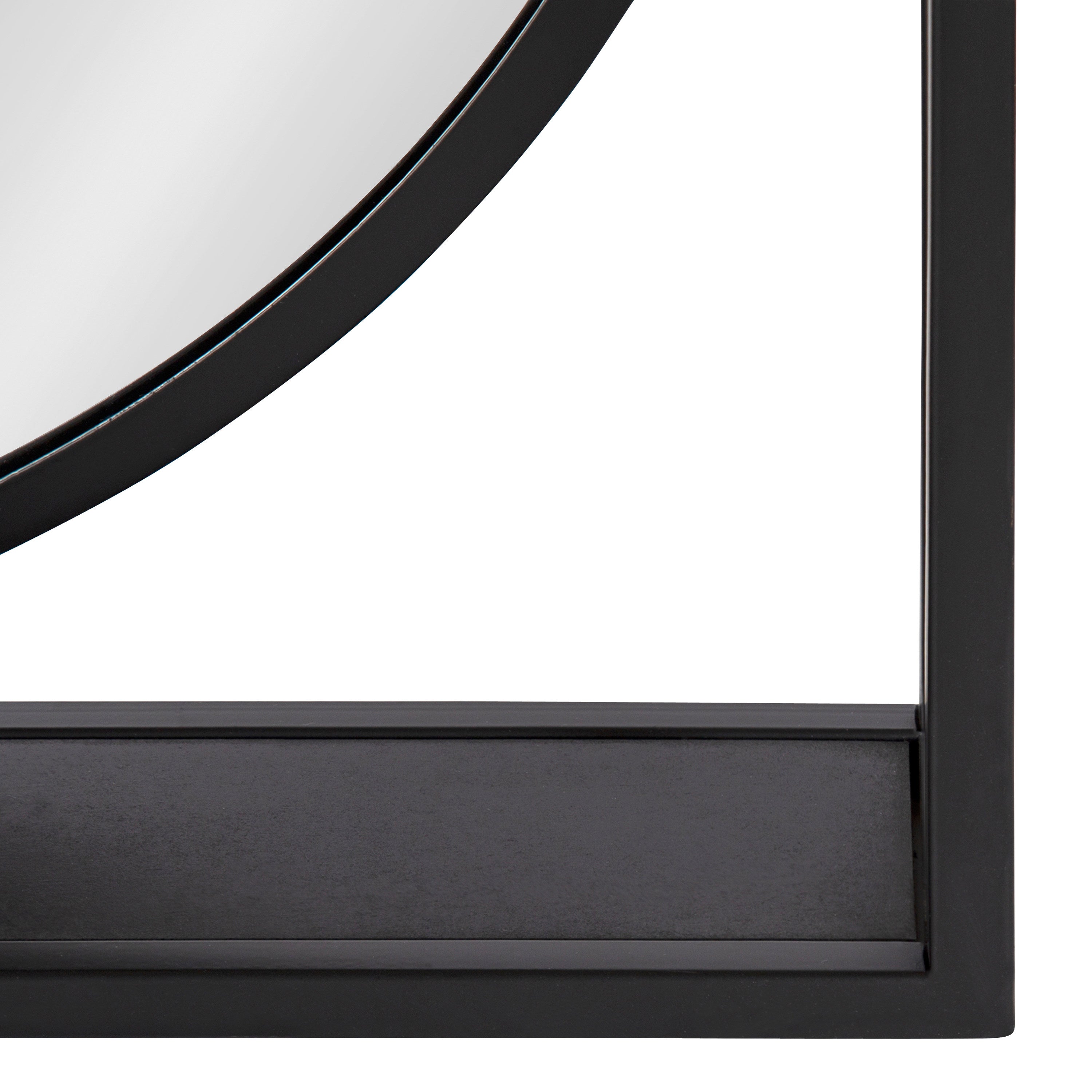 McCauley Decorative Metal Mirror with Shelf