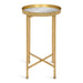 Tea Table Gold Mirror 14x14x26 3