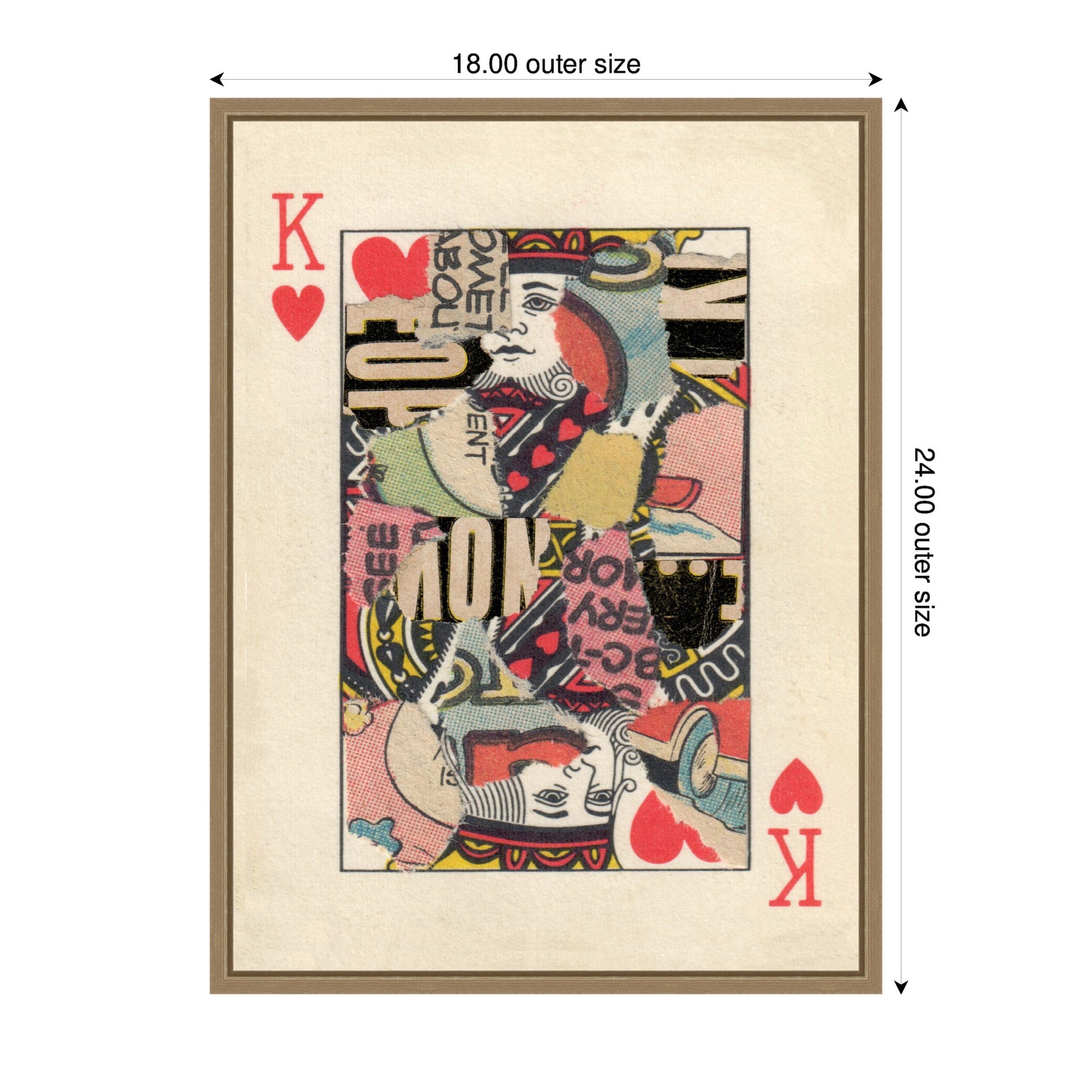 King for Now FC by Felicia Dadak Framed Canvas Wall Art Print