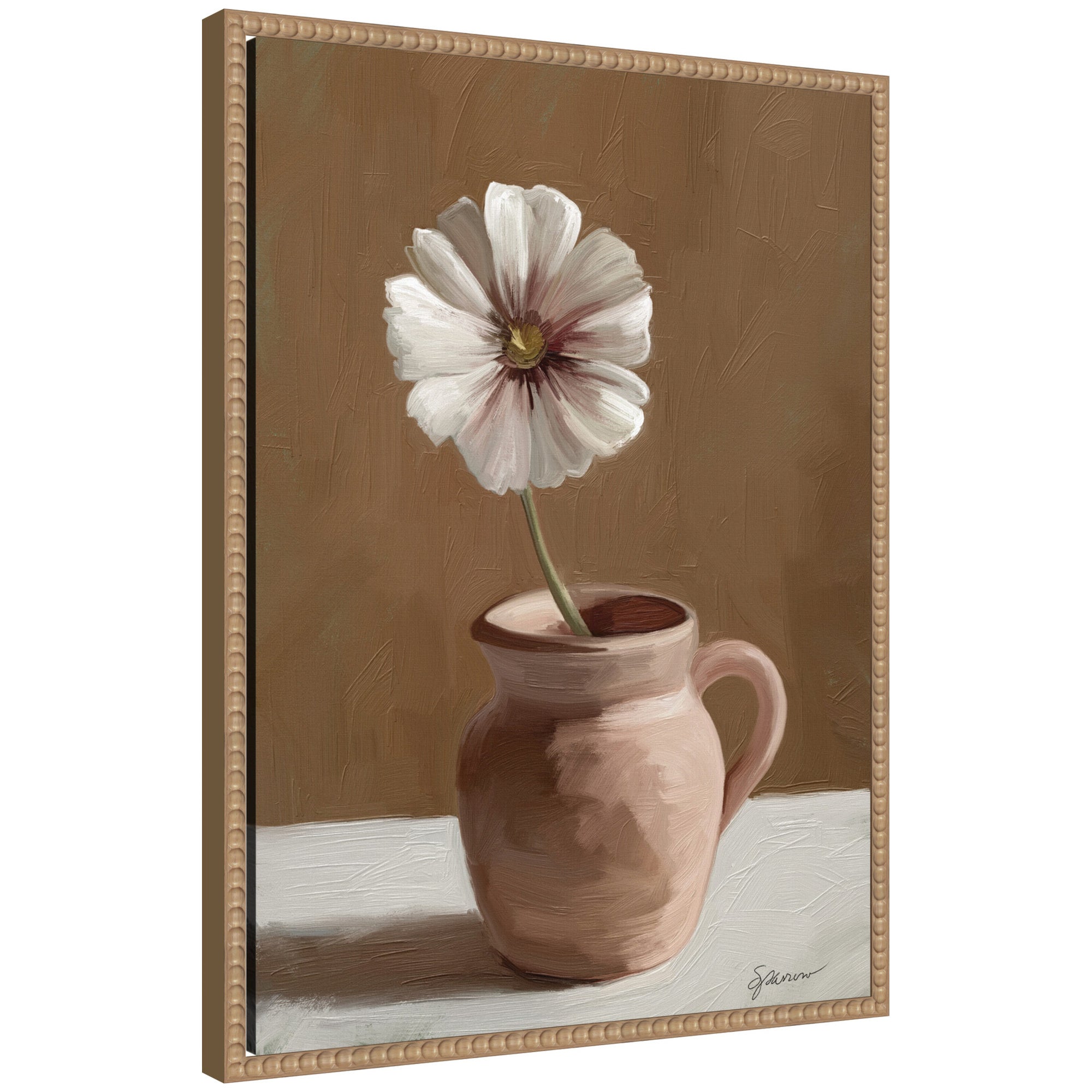 Framed Canvas 18x24 Sylvie Beaded Rustic Natural 1