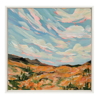 Framed Canvas 22x22 Sylvie White 1