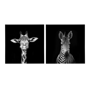 Art Set Black White 2 Piece 20x20 2