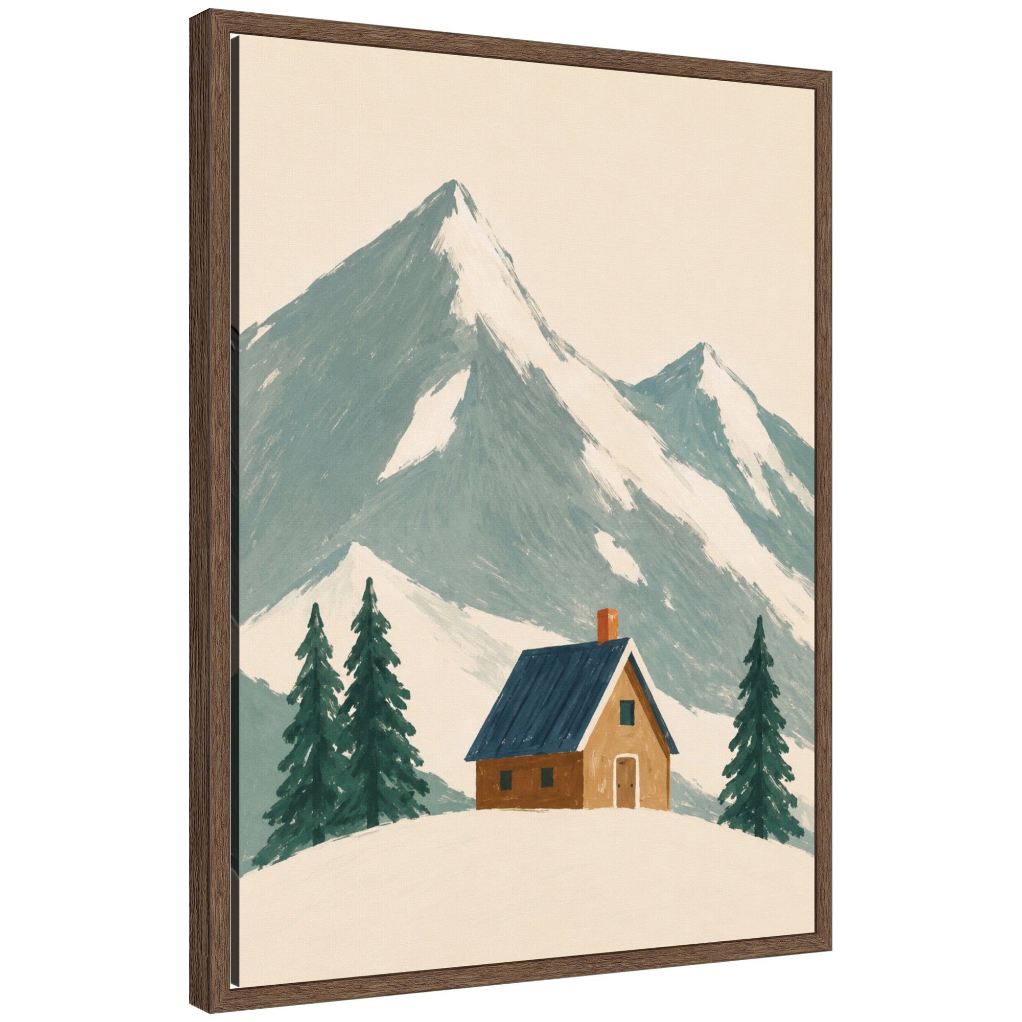 Framed Canvas Sylvie Walnut 18x24 1