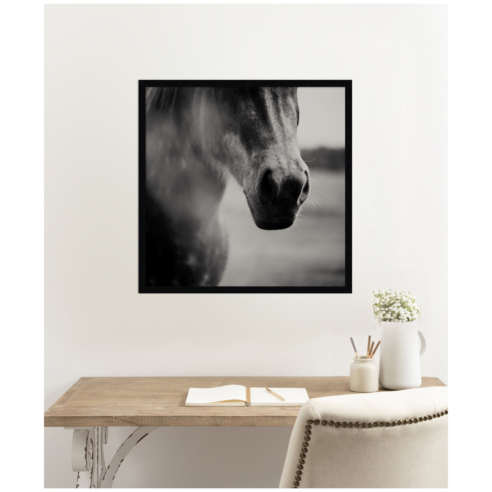 Framed Art Svelte Noir Black 25x25 6
