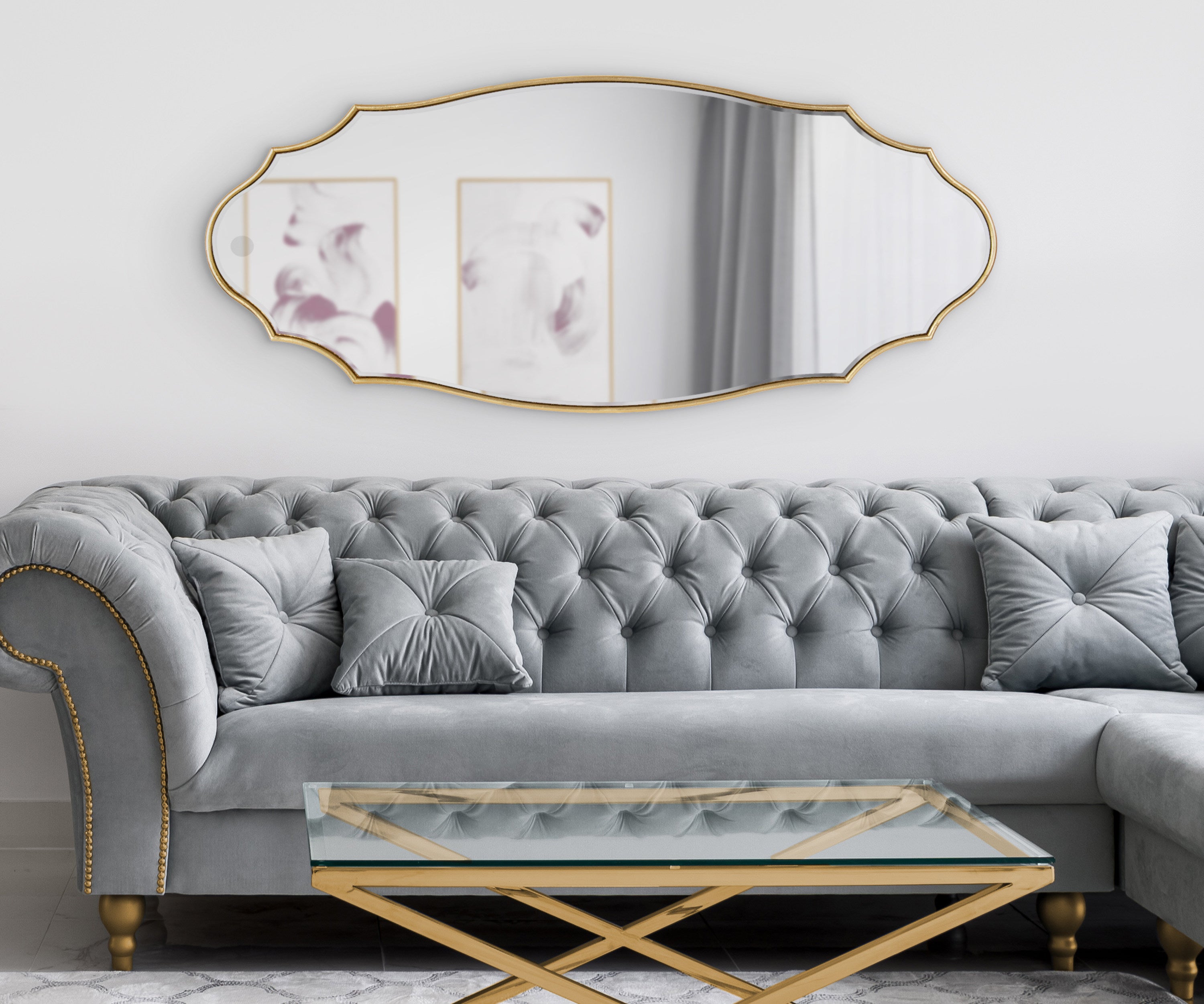 Scallop Mirror Gold 20x42 7