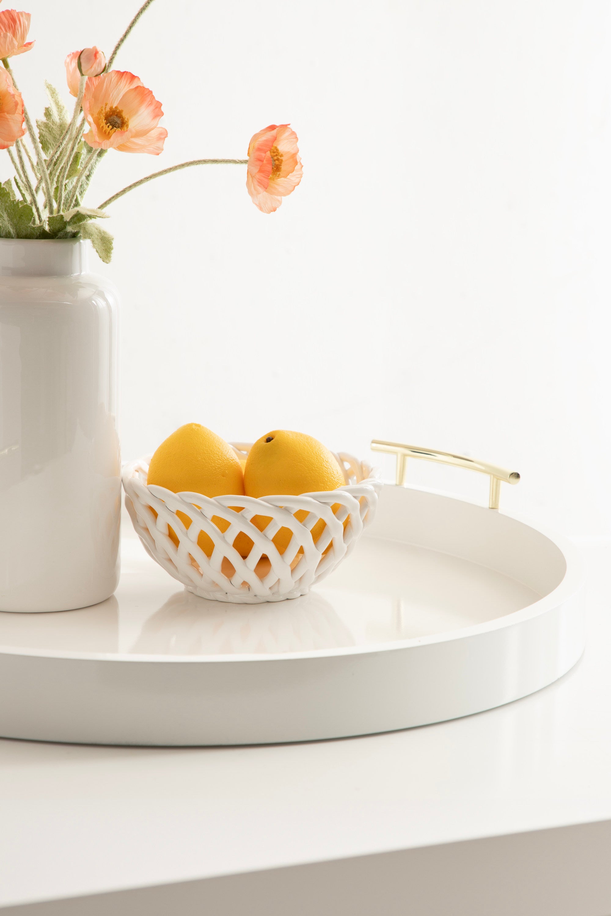 Single Tray White 22" Diameter 7