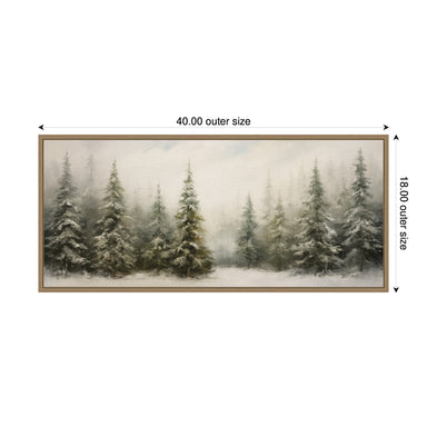 Framed Canvas Sylvie Dark Gold 40x18 2