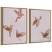 Art Set Sylvie Dark Gold 2 Piece Set 18x24 1