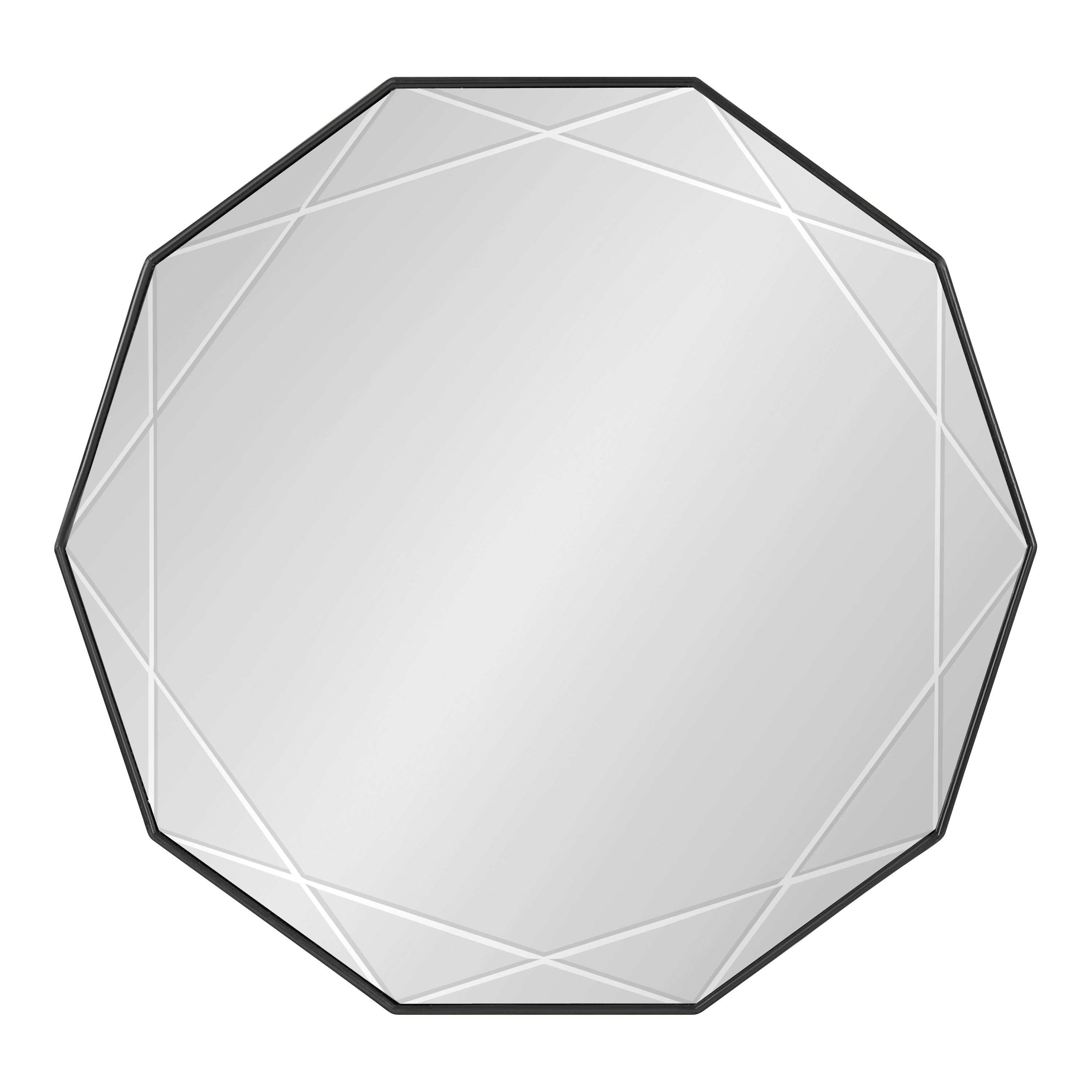 Geometric Mirror Black 25x26 2