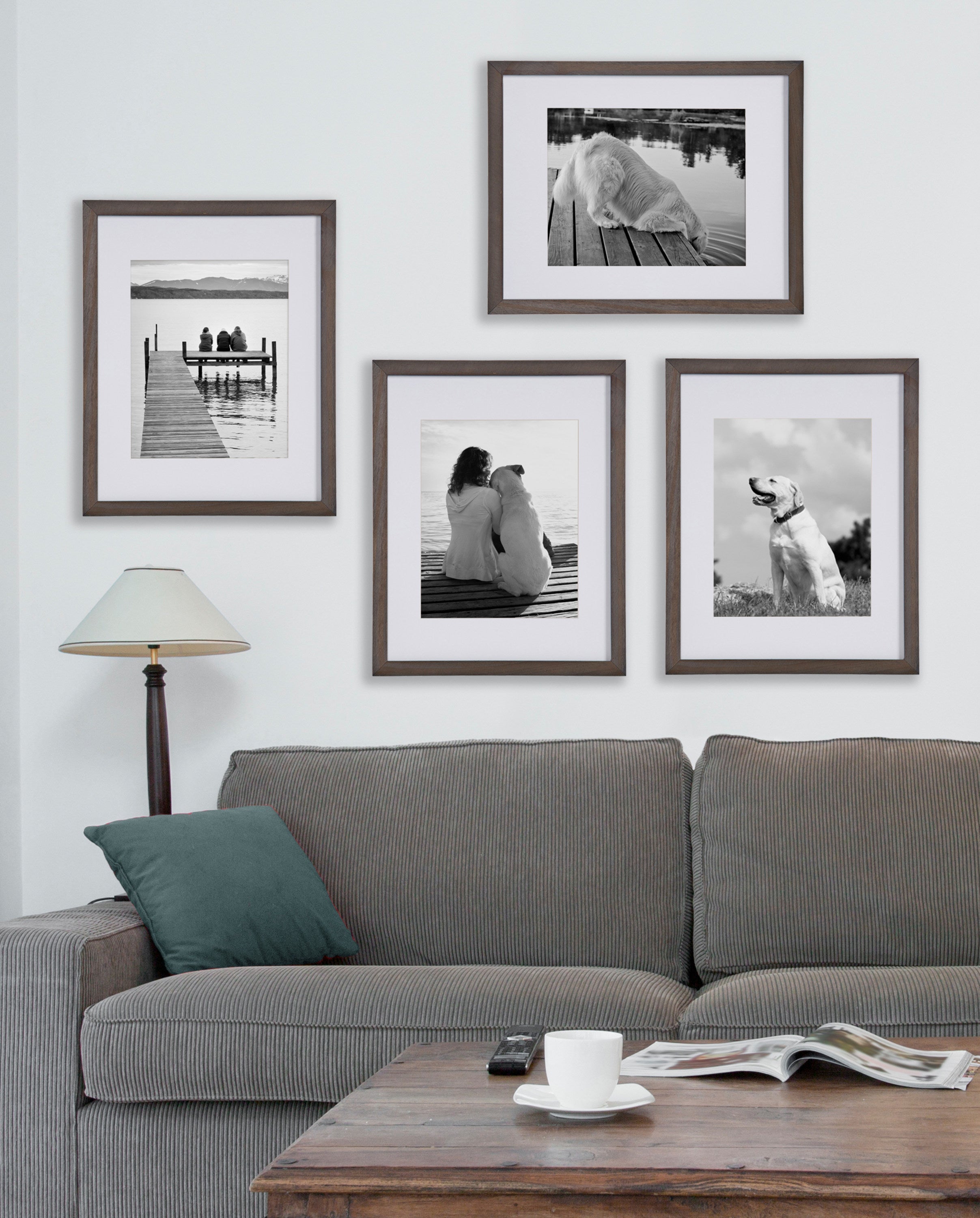 Wall Frame Gray 11x14 matted to 8x10 7
