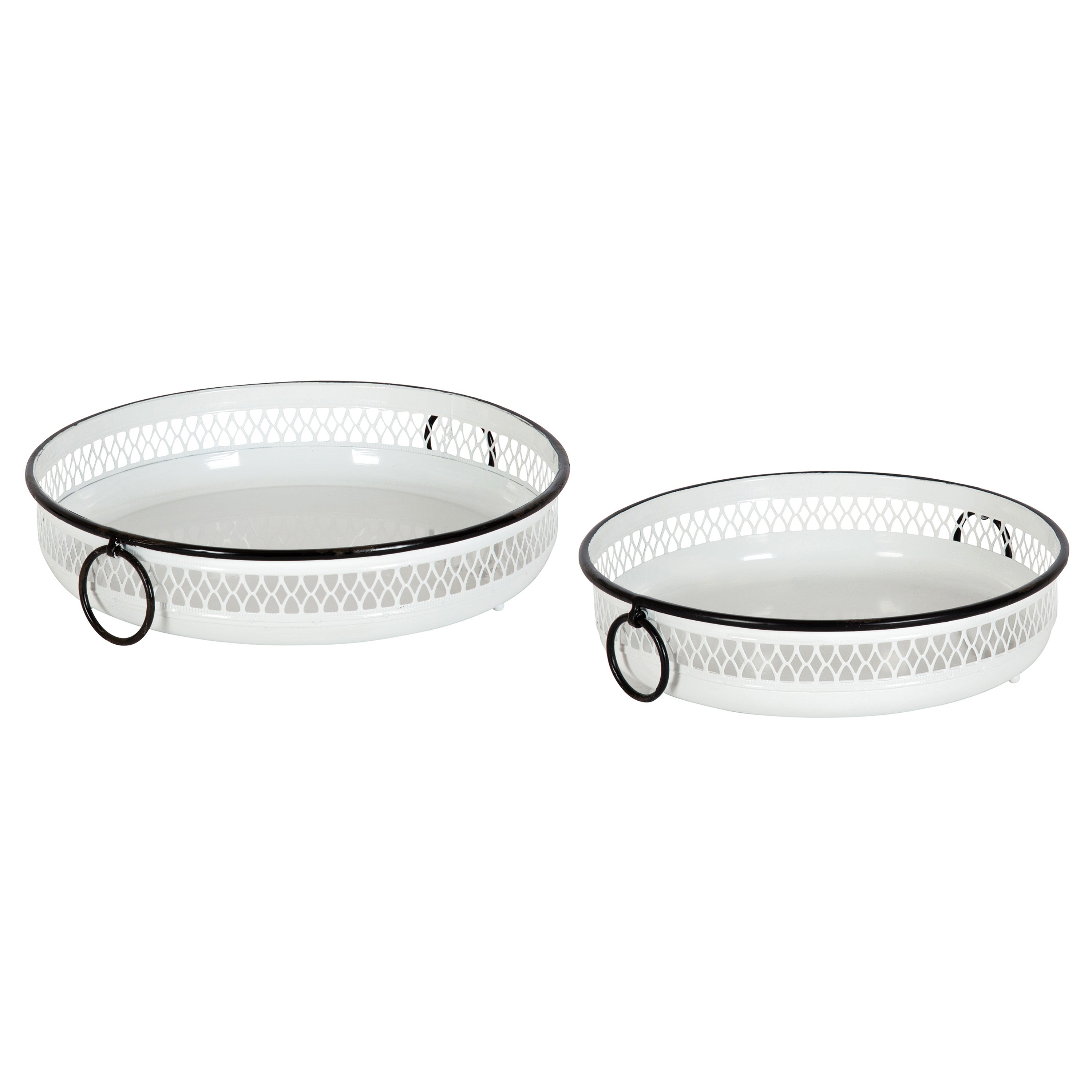 Tray Set White 2 Piece 1