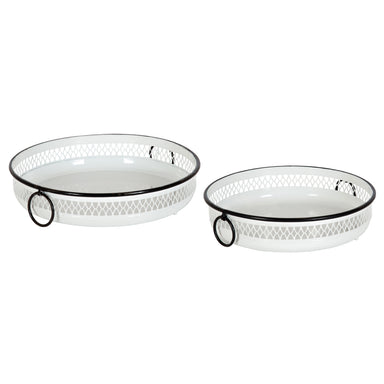 Tray Set White 2 Piece 1