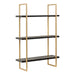 Accent Shelf 20x30 Black Gold 1