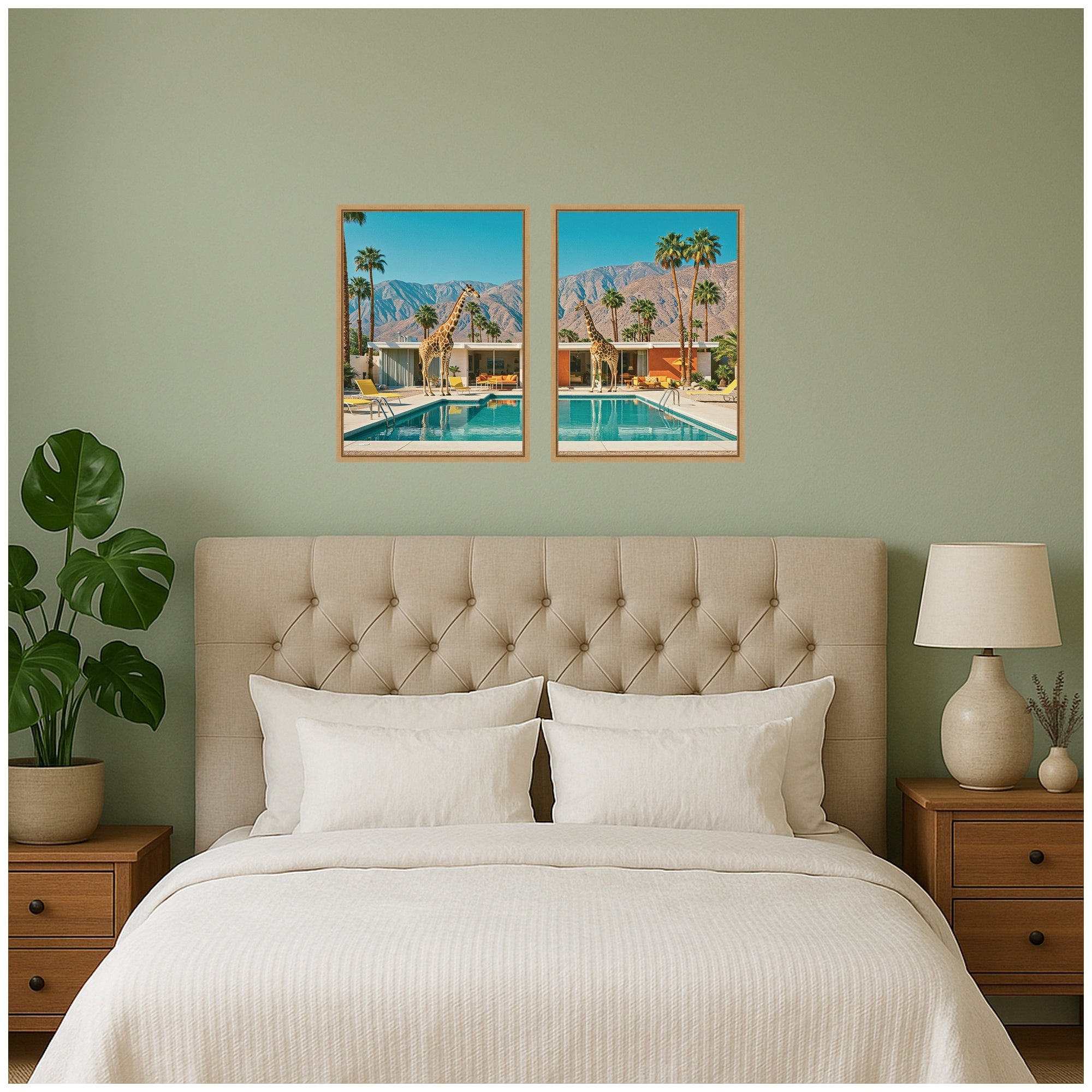 Art Set Sylvie Natural 2 Piece Set 18x24 5