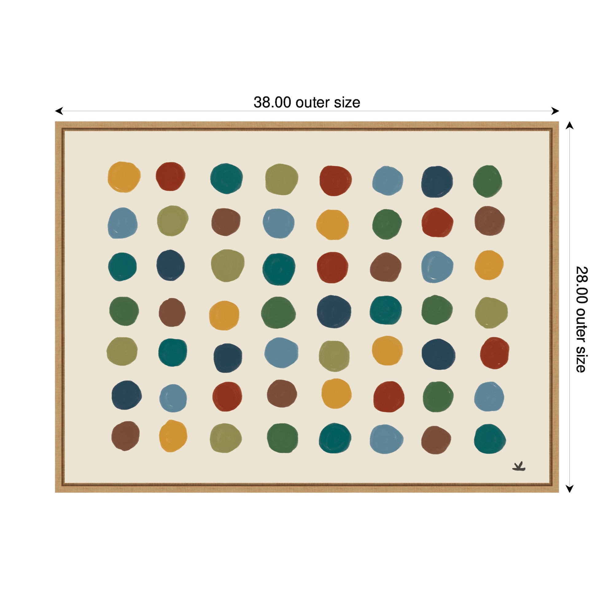 Meditation No. 3b by Kelly Knaga Framed Canvas Wall Art Print