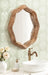 Scallop Mirror 28" dia Natural 7