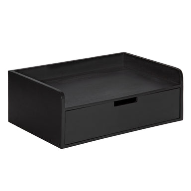 Floating Side Table Black 18x12x7 1