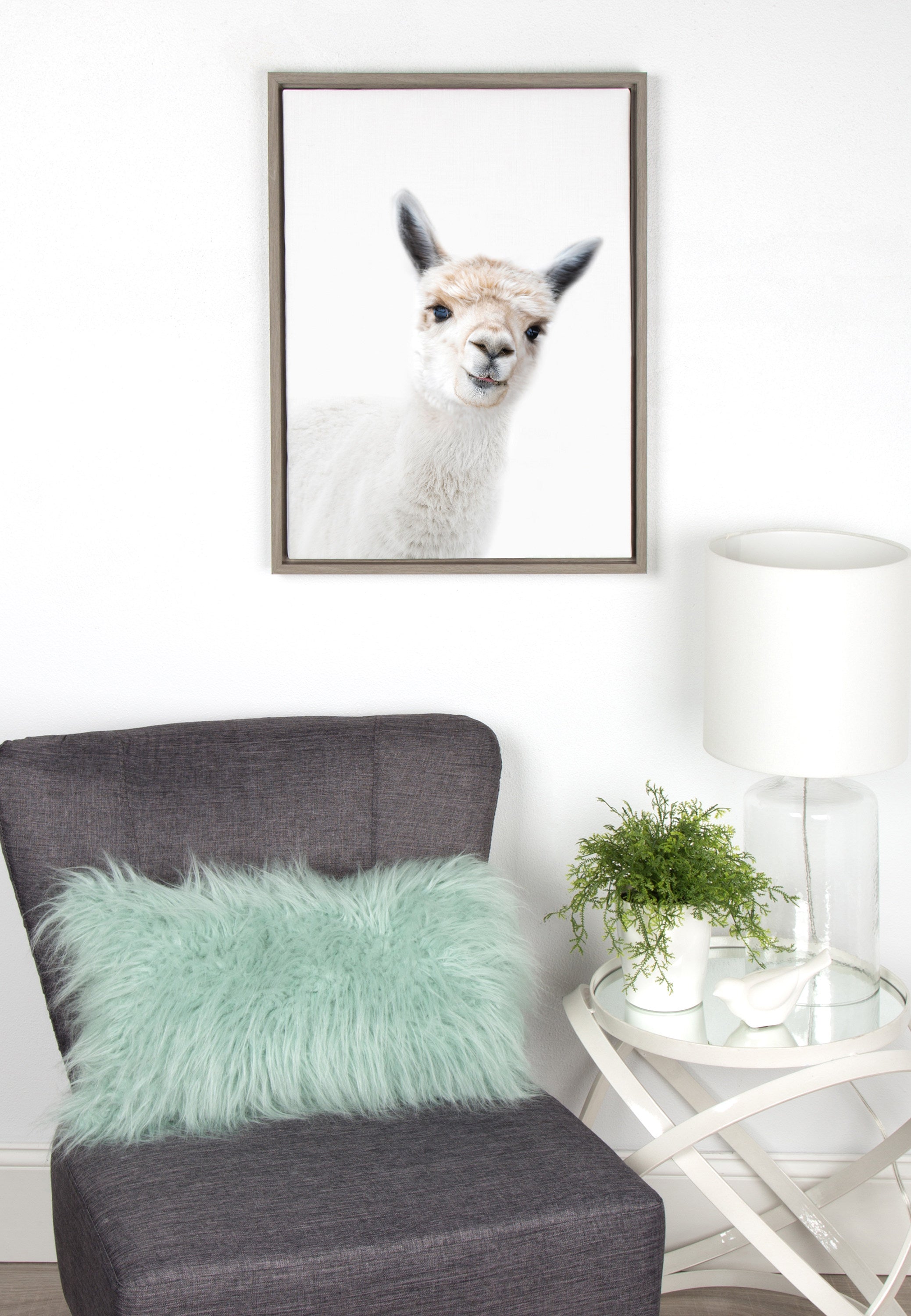 Framed Canvas Sylvie Graywash 18x24 5