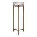 Drink Table Clear Gold 9x9x23 3