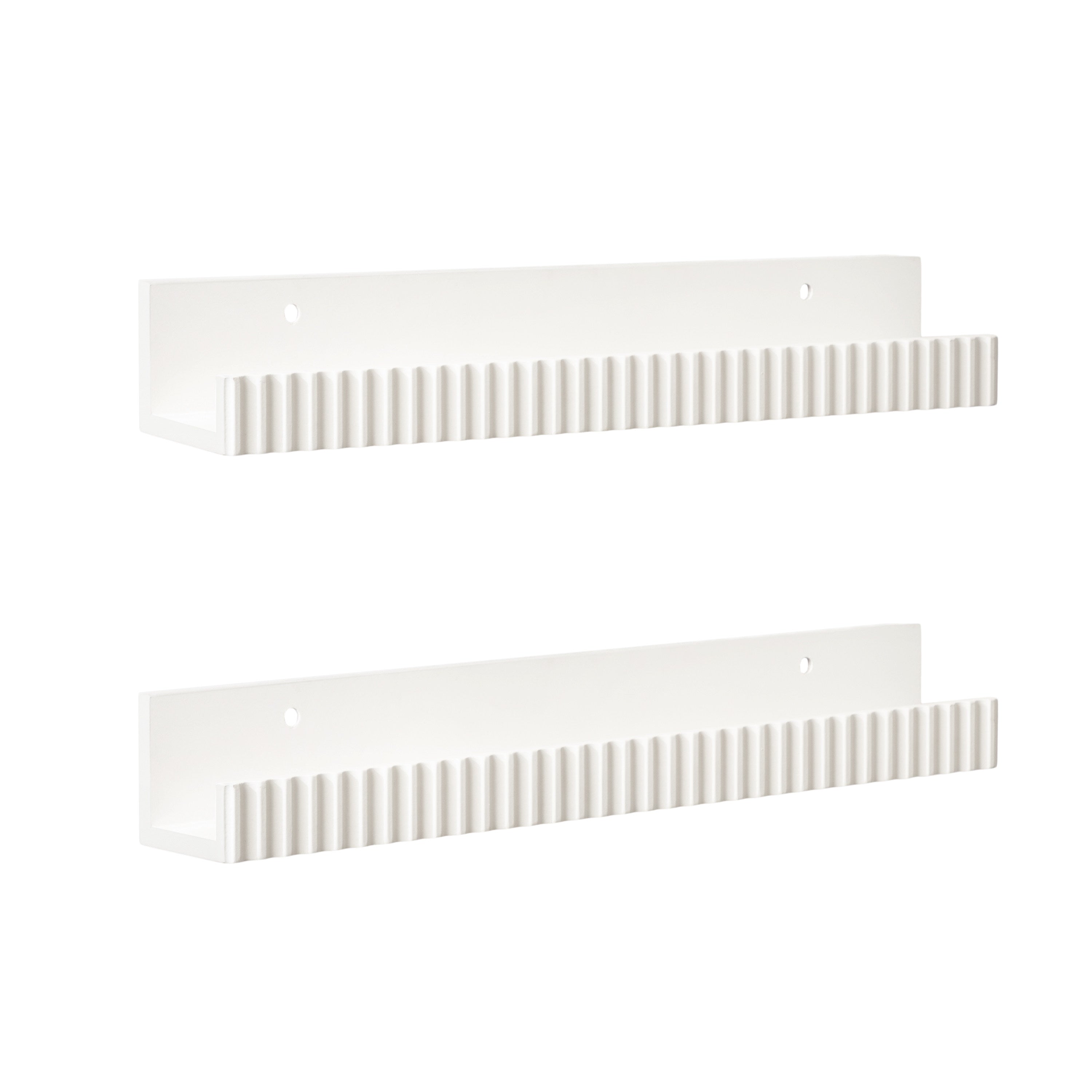Floating Shelf White 2 Piece 24 Inch 1