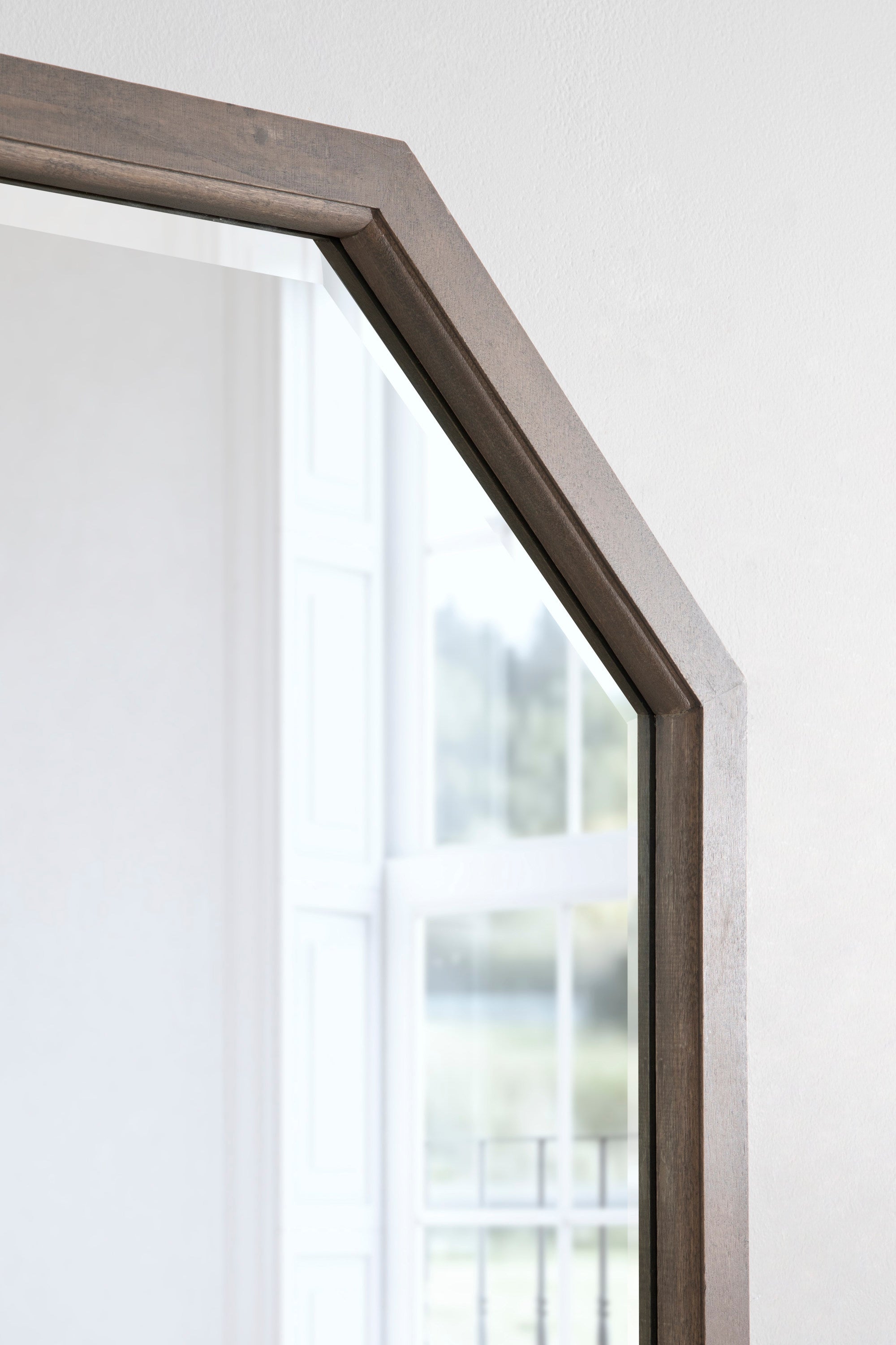 Octagon Mirror Gray 24x36 7
