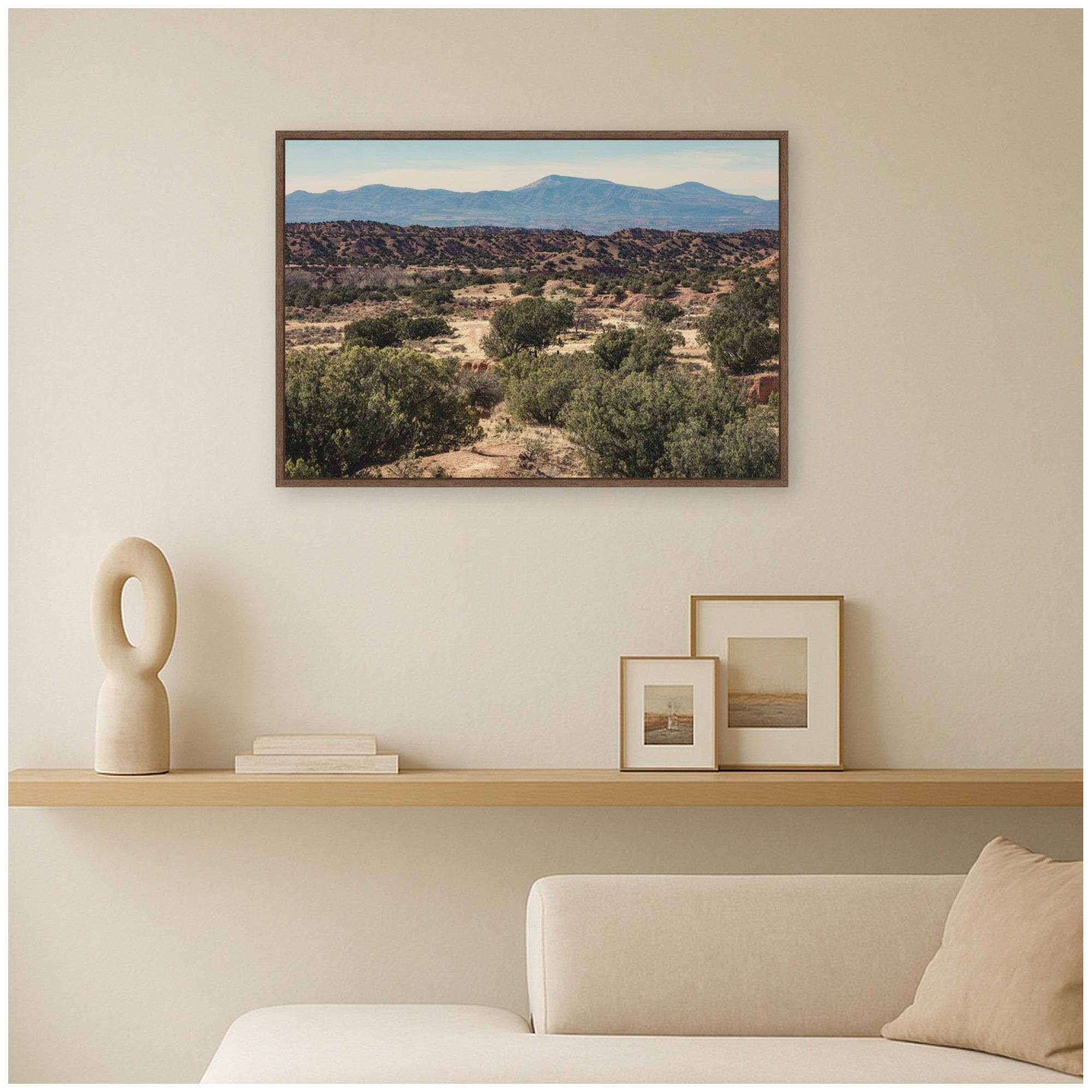 Framed Canvas 33x23 Sylvie Walnut 5