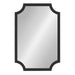 Scallop Mirror Black 24x36 1