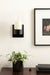 Wall Sconce Black 5x6x10 7
