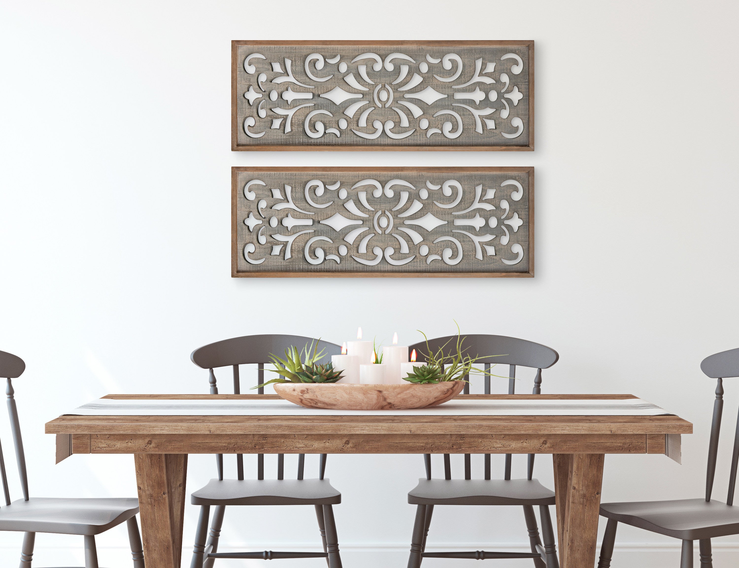 Palmares Wood Wall Art Plaque