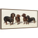 Framed Canvas 40x18 Sylvie Walnut 1