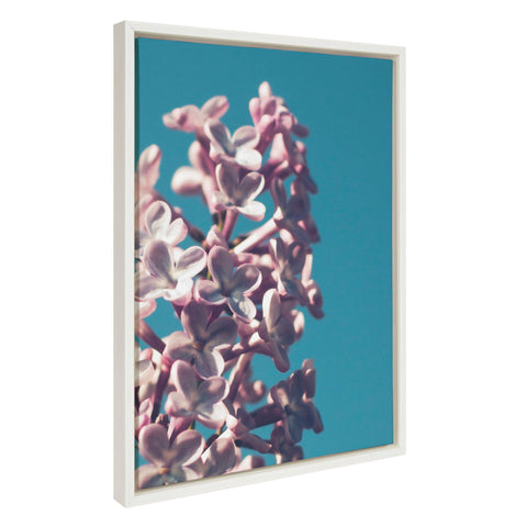 Sylvie Lilac Love Framed Canvas by Stephanie Klatt