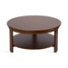 Coffee Table Walnut Brown 34x34x17 5