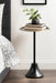 Side Table Gold Black 15x15x24 7