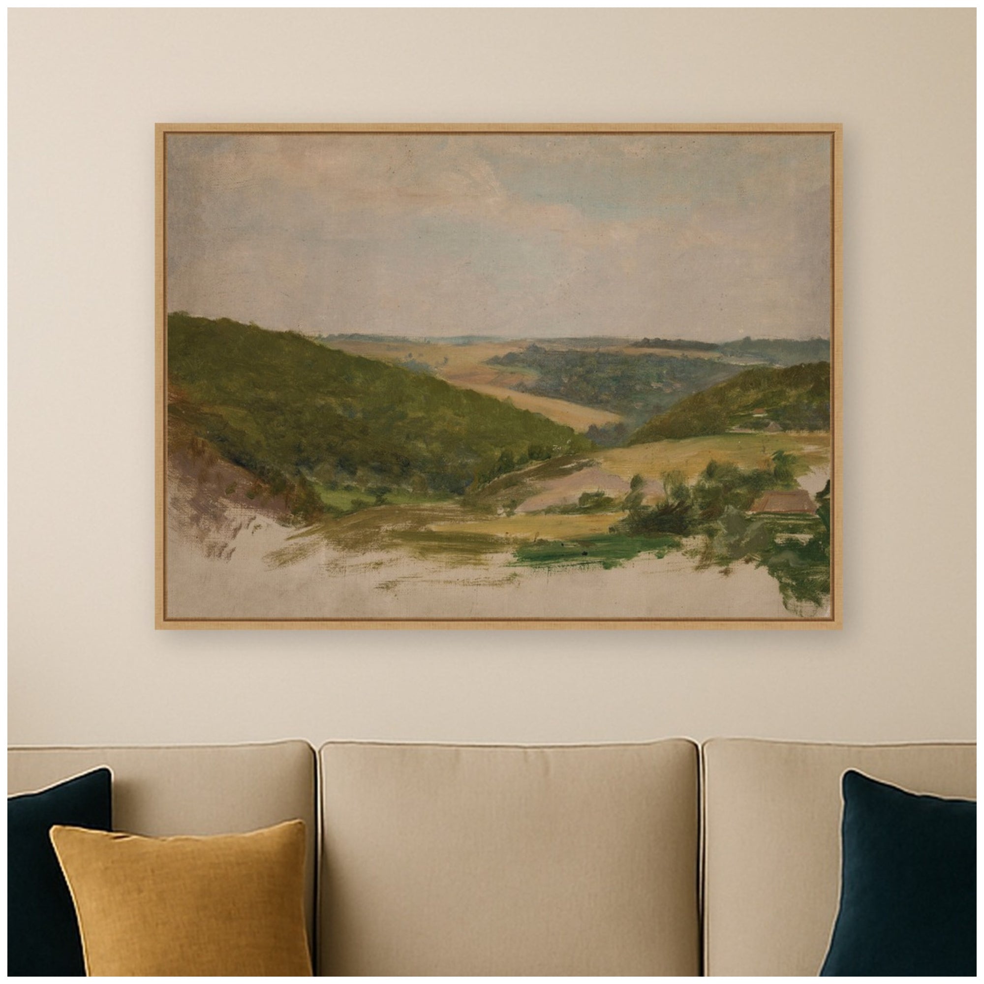 Framed Canvas 38x28 Sylvie Natural 5