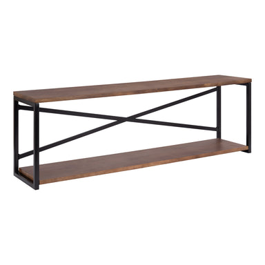 Accent Shelf Brown Black 36x12x8 1