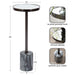 Drink Table Pewter Gray 10x10x24 2