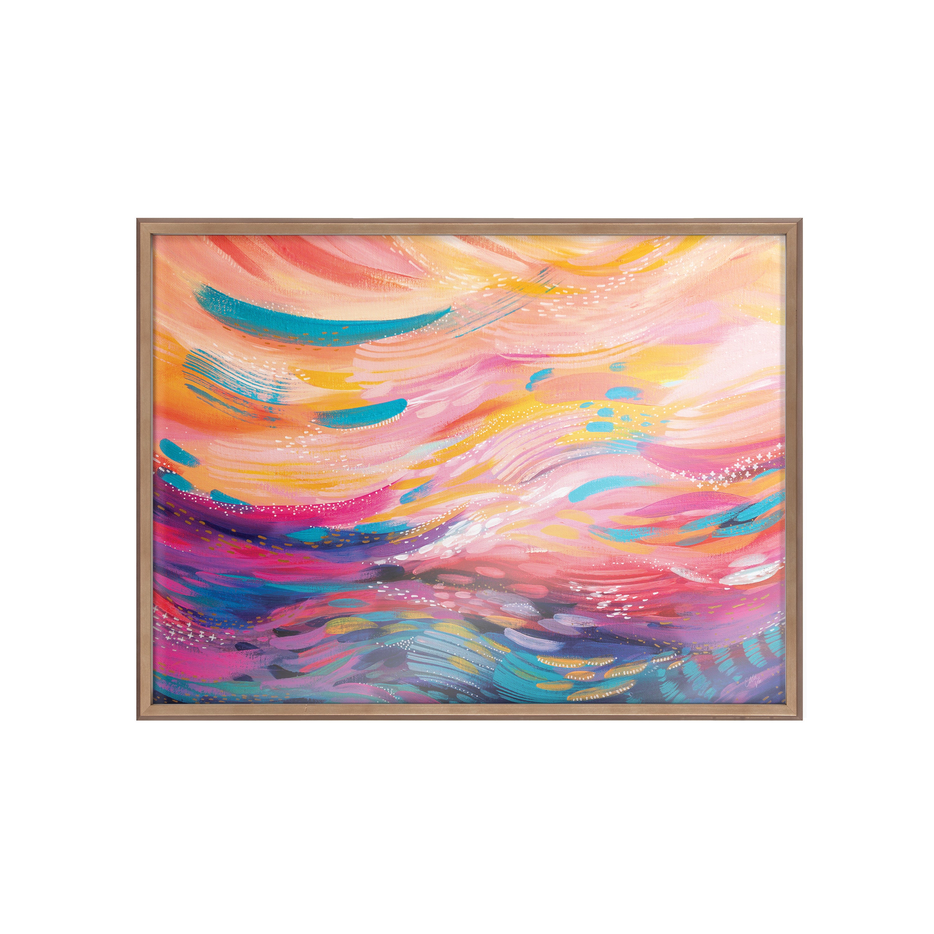 Blake BrushStrokes 90 Framed Printed Art by Jessi Raulet of Ettavee